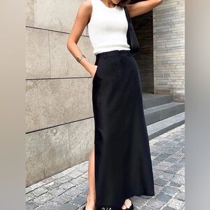Commense - Basic Buttoned Maxi Skirt - Size Small - NWT - Still in store